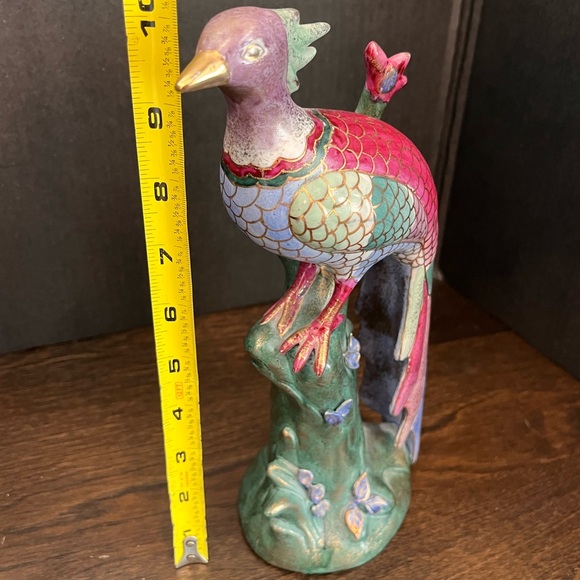 Beautiful Colorful Porcelain Peacocks - Picture 3 of 3